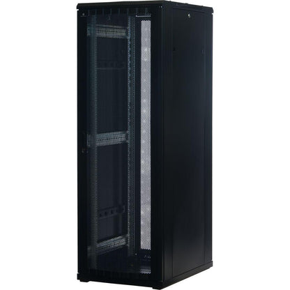 Rockstable 19 Zoll Serverschrank | Netzwerkschrank  37HE 600x800x1800mm (BxTxH) | RS19-6837PP | perforierte Tür