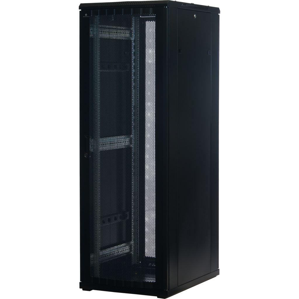 Rockstable 19 Zoll Serverschrank | Netzwerkschrank 37HE 600x800x1800mm (BxTxH) | RS19-6837PP | perforierte Tür - RS19-6837PP - 4260714310871