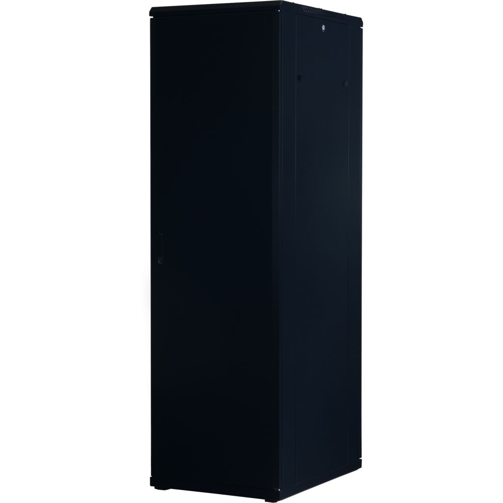 Rockstable 19 Zoll Serverschrank | Netzwerkschrank 42HE 600x800x2000mm (BxTxH) | RS19-6842 | Glastür - RS19-6842 - 4260714310581