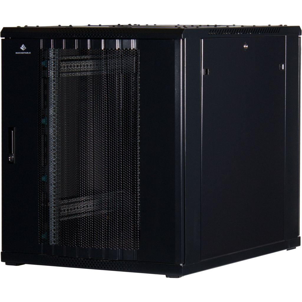 Rockstable 19 Zoll Serverschrank | Netzwerkschrank 18HE 800x1000x900mm (BxTxH) | RS19-8018PP | perforierte Tür - RS19-8018PP - 4260714310727