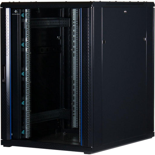 Rockstable 19 Zoll Serverschrank | Netzwerkschrank 22HE 800x1000x1200mm (BxTxH) | RS19-8022 | Glastür - RS19-8022 - 4260714310451