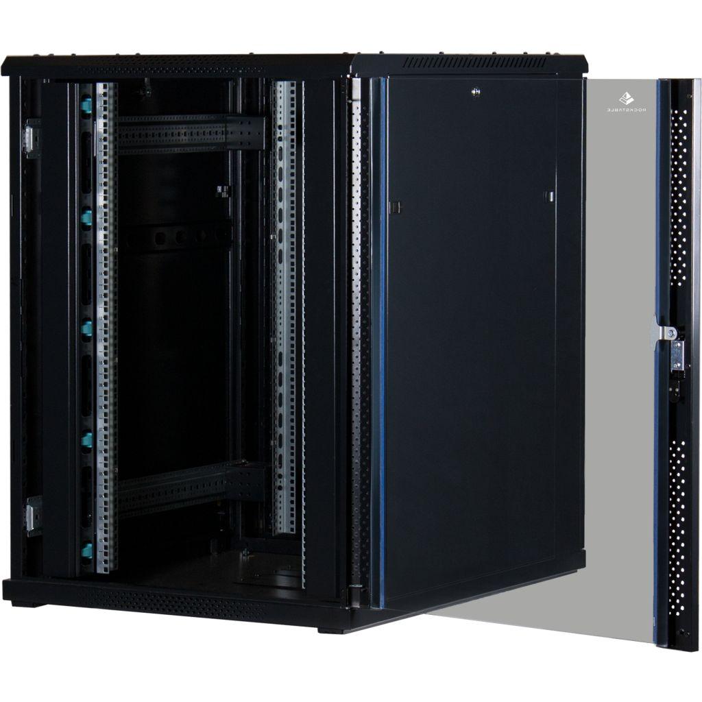 Rockstable 19 Zoll Serverschrank | Netzwerkschrank 22HE 800x1000x1200mm (BxTxH) | RS19-8022 | Glastür - RS19-8022 - 4260714310451