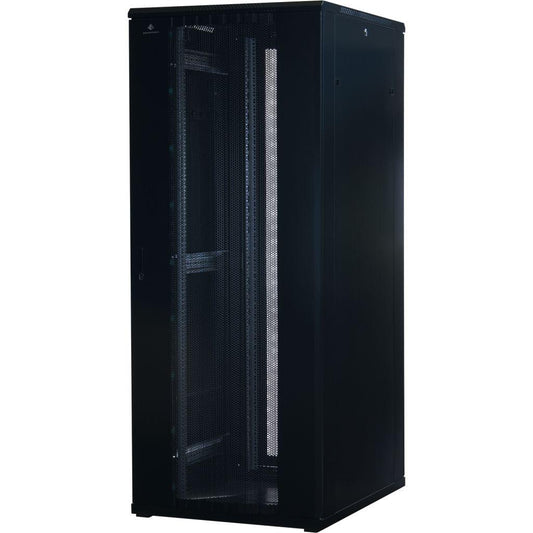 Rockstable 19 Zoll Serverschrank | Netzwerkschrank 42HE 800x1000x2000mm (BxTxH) | RS19-8042PD | perforierte Tür - RS19-8042PD - 4260714310932