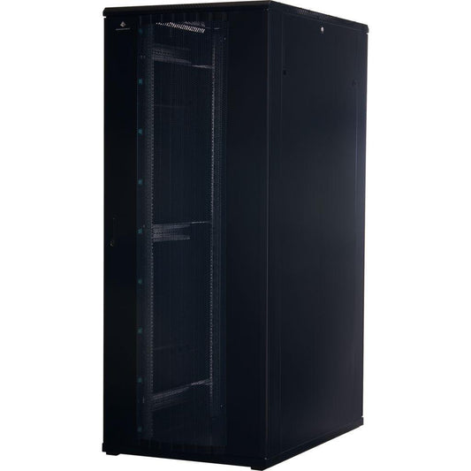 Rockstable 19 Zoll Serverschrank | Netzwerkschrank 42HE 800x1200x2000mm (BxTxH) | RS19-8242PD | perforierte Tür - RS19-8242PD - 4260714310949
