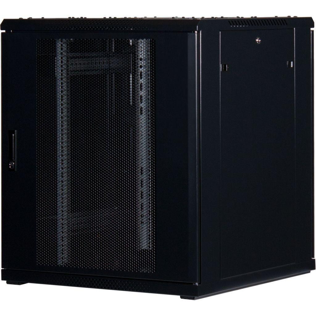 Rockstable 19 Zoll Serverschrank | Netzwerkschrank  18HE 800x800x900mm (BxTxH) | RS19-8818PP | perforierte Tür