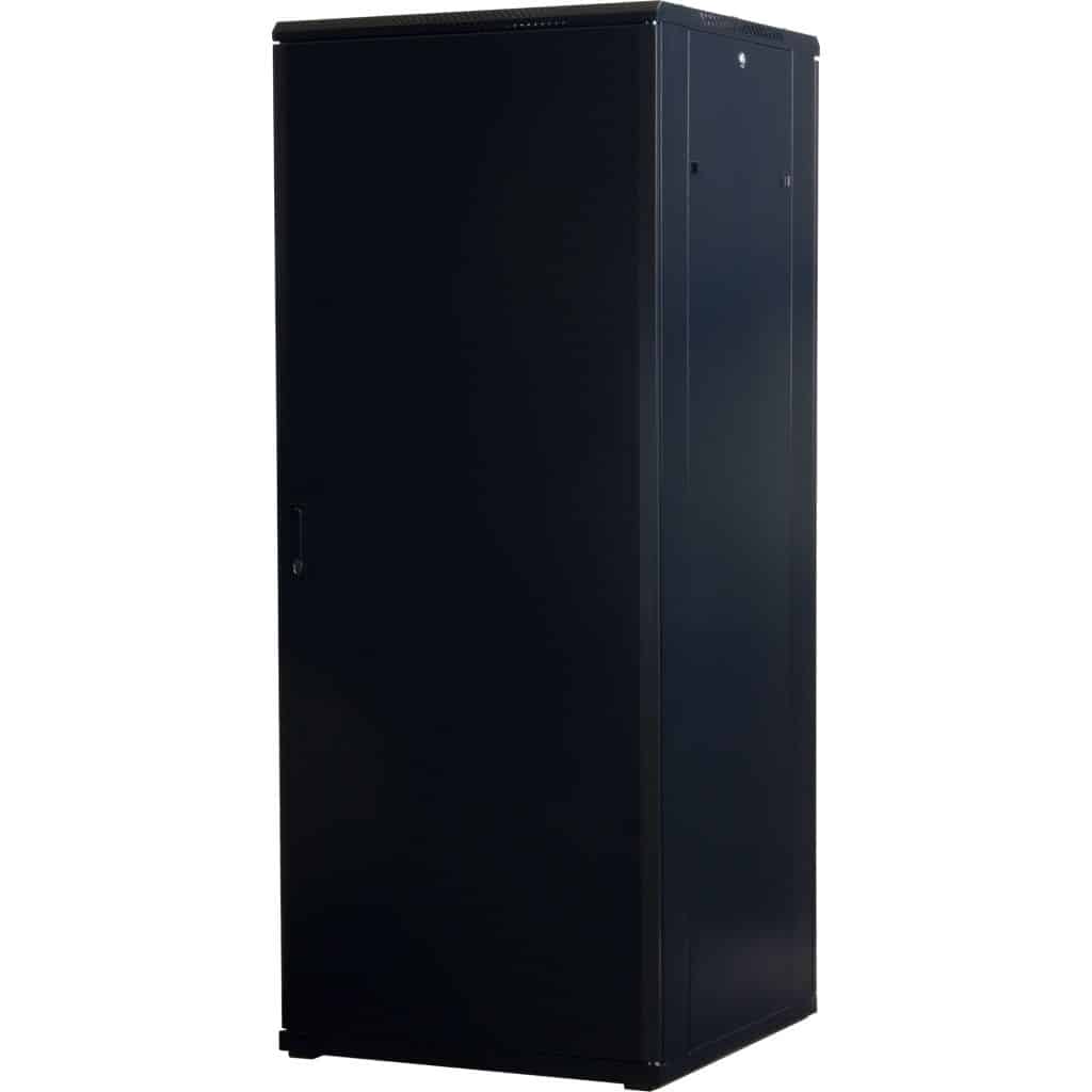 Rockstable 19 Zoll Serverschrank | Netzwerkschrank 42HE 800x800x2000mm (BxTxH) | RS19-8842 | Glastür - RS19-8842 - 4260714310611