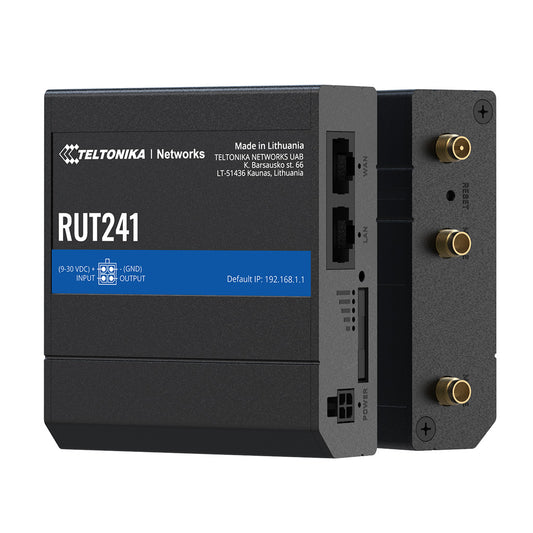 Teltonika RUT241 - Wireless Router - WWAN - Wi-Fi - RUT241000000 - 4779051840151 - Brocon Shop