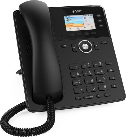 Snom Tischtelefon D717 - IP-Telefon - Schwarz - Kabelgebundenes Mobilteil - Im Band - Out-of band - SIP-Info - 3 Zeilen - 1000 Eintragungen