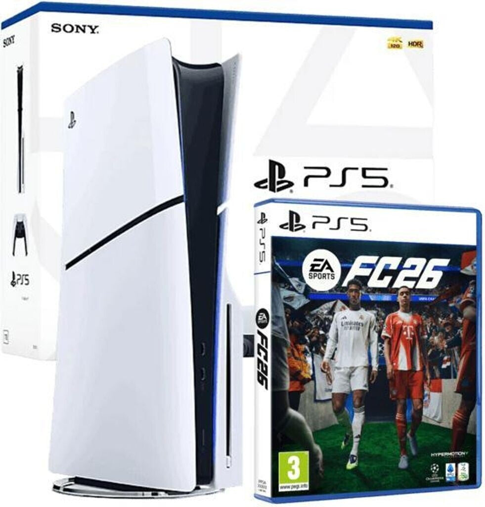 Sony PlayStation 5 Slim Disc Edition+ EA Sports FC 26