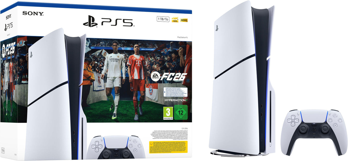 Sony PlayStation 5 Slim Disc Edition+ EA Sports FC 26