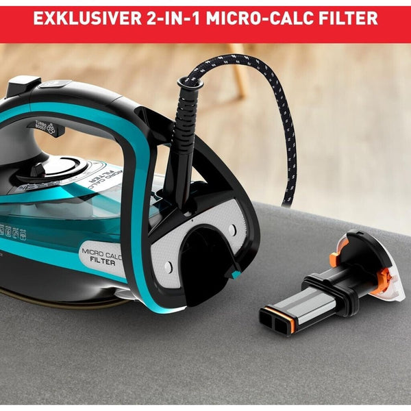 TEFAL Ultimate Pure FV9844E0 - Dampfbügeleisen mit automatischer Abschaltung - Durilium AirGlide automatische Reinigung