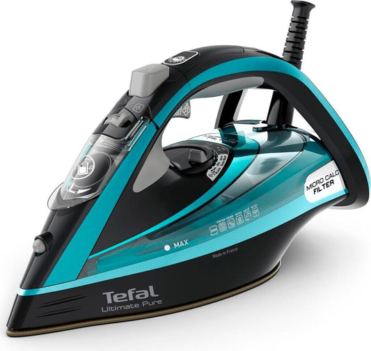 TEFAL Ultimate Pure FV9844E0 - Dampfbügeleisen mit automatischer Abschaltung - Durilium AirGlide automatische Reinigung