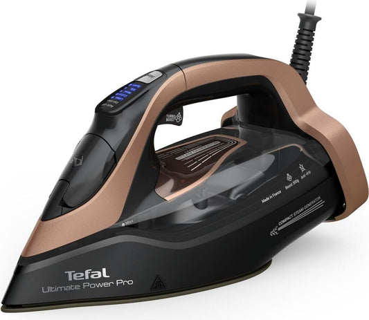 TEFAL Ultimate Power Pro FV9E50 Dry & Steam iron Durilium AirGlide Autoclean soleplate