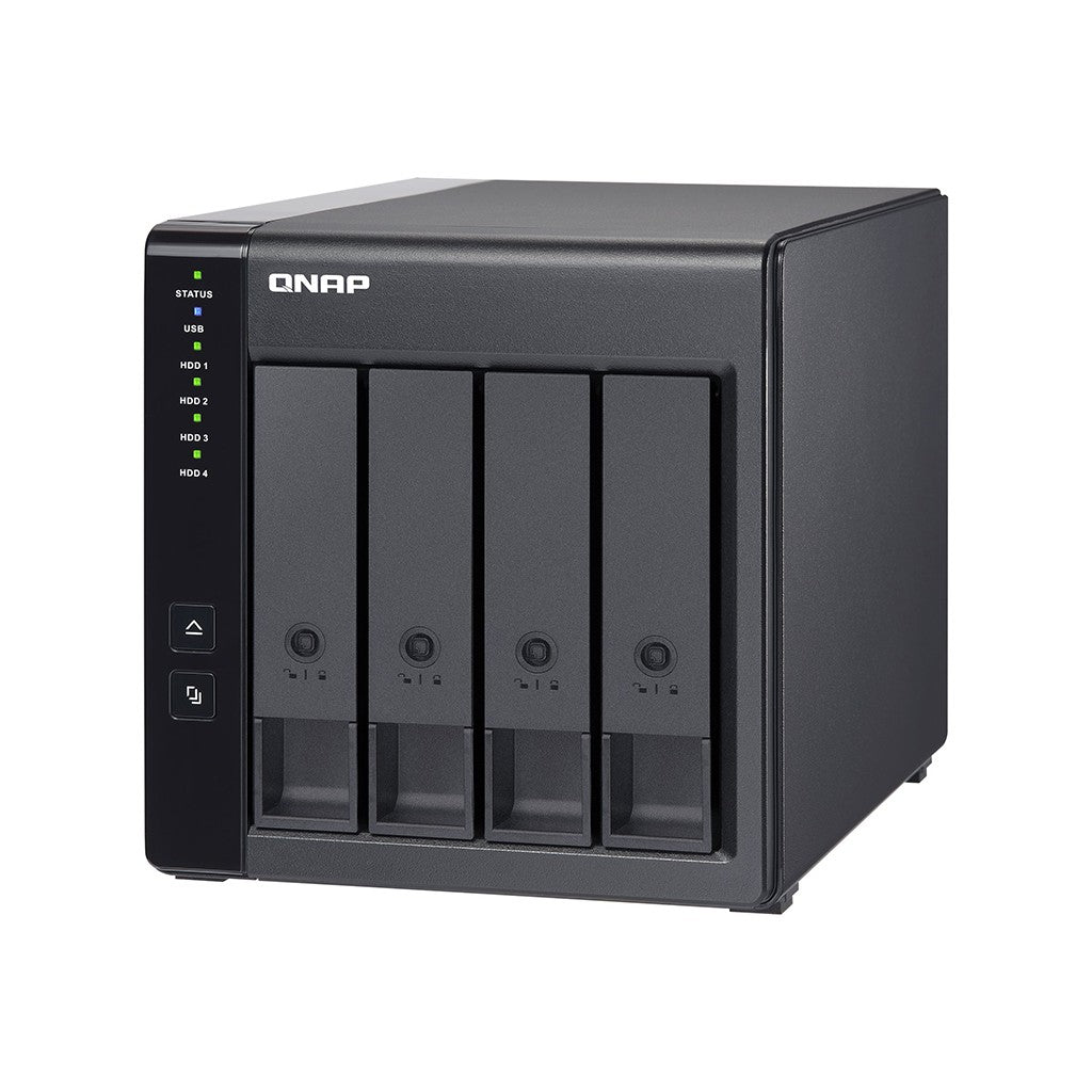 QNAP TR-004 - HDD / SSD-Gehäuse - 2.5/3.5" - Serial ATA II - Serial ATA III - 3 Gbit/s - Hot-Swap - Schwarz