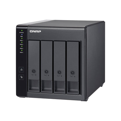 QNAP TR-004 - HDD / SSD-Gehäuse - 2.5/3.5" - Serial ATA II - Serial ATA III - 3 Gbit/s - Hot-Swap - Schwarz