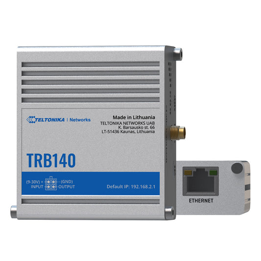 Teltonika TRB140 - Gateway - GigE - LTE B1/B20/B28/B3/B7/B8 - TRB140 - 4779027312408 - Brocon Shop