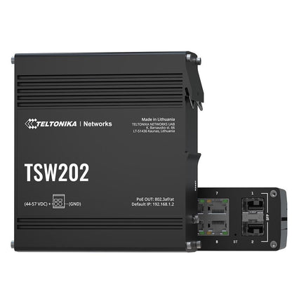 Teltonika TSW202 - Switch - managed - 8 x 10/100/1000 (PoE+)