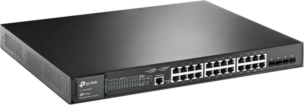 TP-LINK SG3428XMP Omada L2+ Managed Switch 24× PoE+ 4× 10Ge Sfp+ - Switch - 1 Gbps
