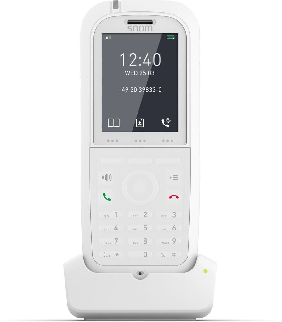 Snom M90 - Weiß - LCD - 5,08 cm (2 Zoll) - 240 x 320 Pixel - 262144 Farben - Lithium-Ion (Li-Ion)