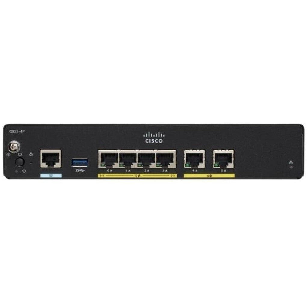 Cisco C927-4P - Ethernet-WAN - Gigabit Ethernet - DSL-WAN - Schwarz