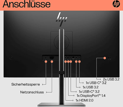 HP E32k G5 4K USB-C-Monitor - 80 cm (31.5") - 3840 x 2160 Pixel - 4K Ultra HD - LCD - 5 ms - Schwarz
