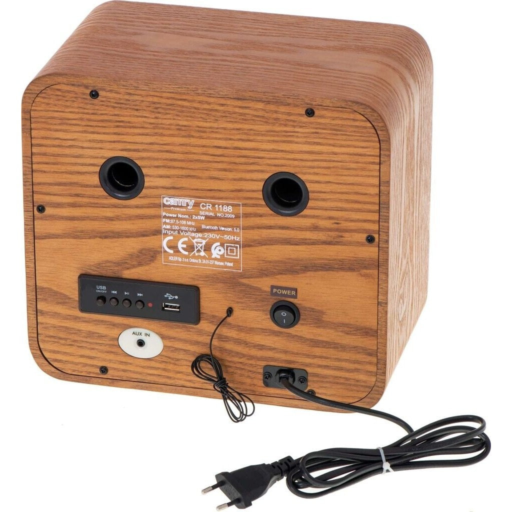 Camry Premium CR 1188 - Persönlich - Analog - AM,FM - 87,5 - 108 MHz - 530 - 1600 kHz - 10 W