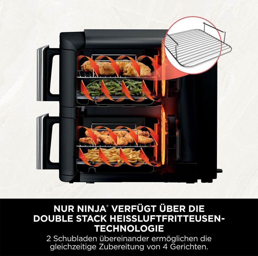 SharkNinja Double-Stack Heißluftfritteuse SL300EU