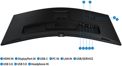 Samsung S65UC - 86,4 cm (34") - 3440 x 1440 Pixel - UltraWide Quad HD - LCD - 5 ms - Schwarz