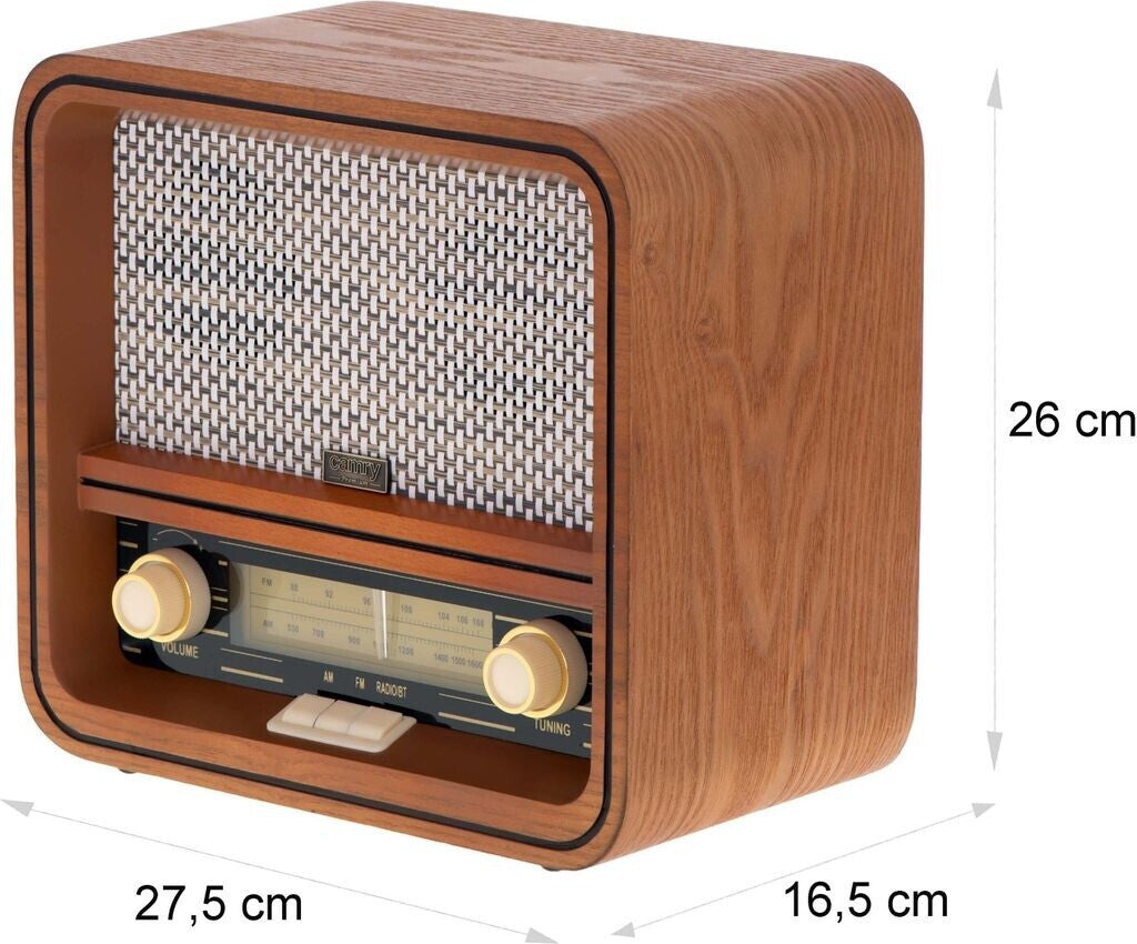 Camry Premium CR 1188 - Persönlich - Analog - AM,FM - 87,5 - 108 MHz - 530 - 1600 kHz - 10 W