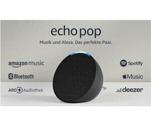 Amazon Echo Pop - Amazon Alexa - Rund - Anthrazit - Android - Fire OS - iOS - 4,95 cm - Tasten