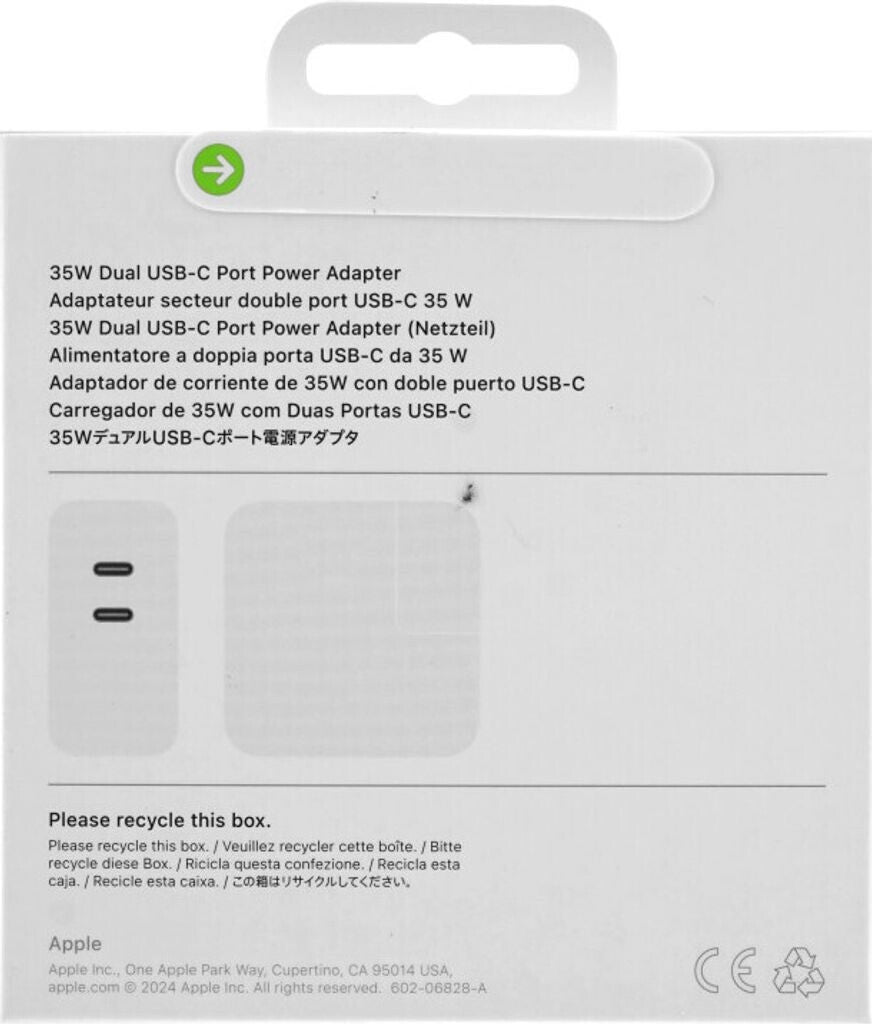 Apple 35W Dual USB-C Power Adapter