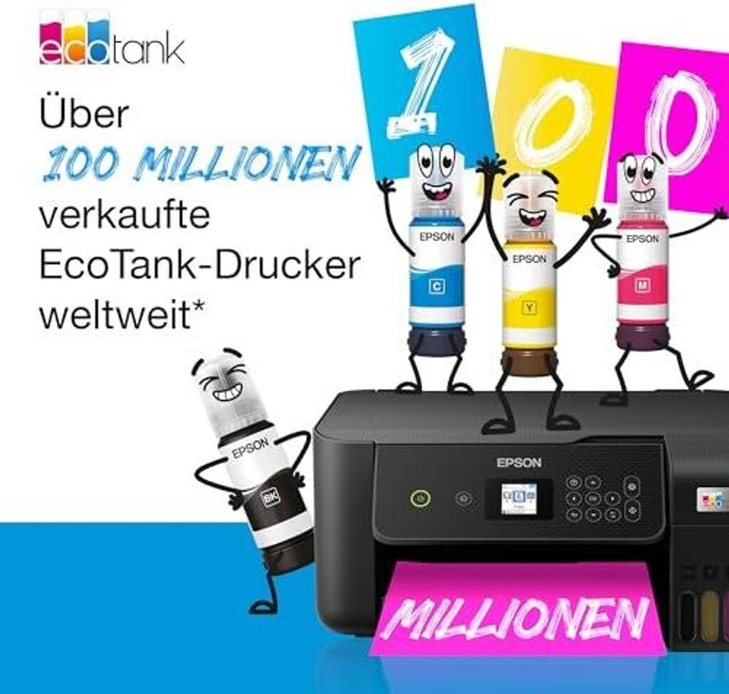Epson EcoTank ET-2870 - Tintenstrahl - Farbdruck - 5760 x 1440 DPI - A4 - Direktdruck - Schwarz