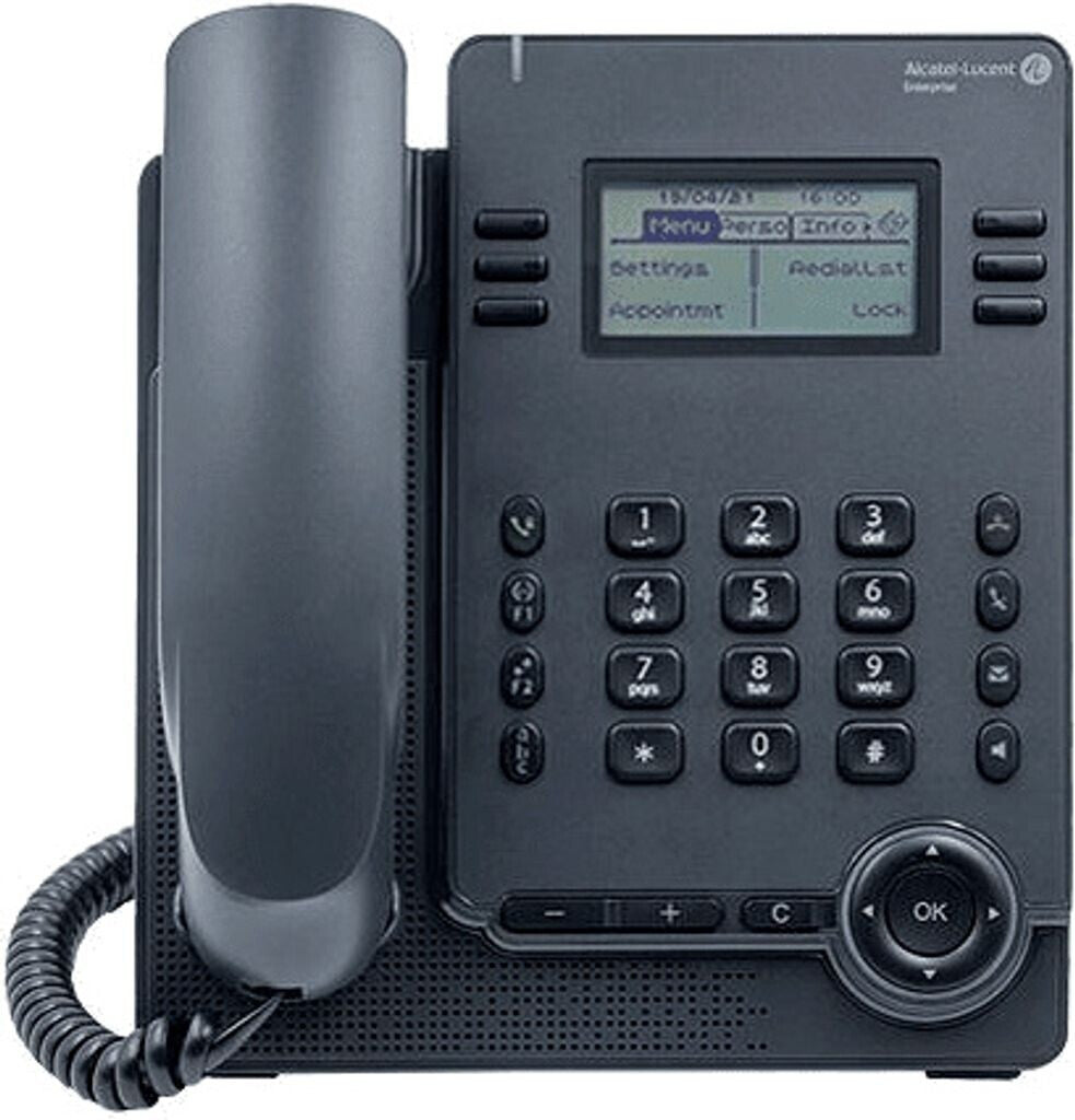 Alcatel Lucent ALE-20 - IP-Telefon - Grau - Kabelgebundenes Mobilteil - Tisch/Wand - Tasten - LCD