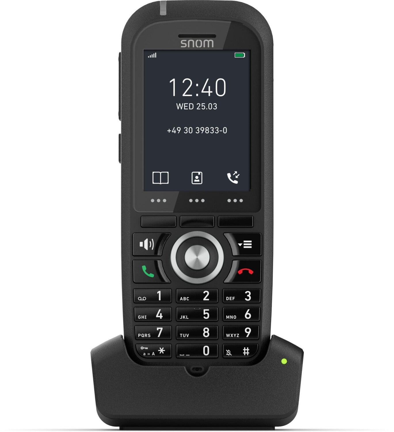 Snom M70 - Schwarz - LCD - 5,08 cm (2") - 240 x 320 Pixel - 262144 Farben - Lithium-Ion (Li-Ion)