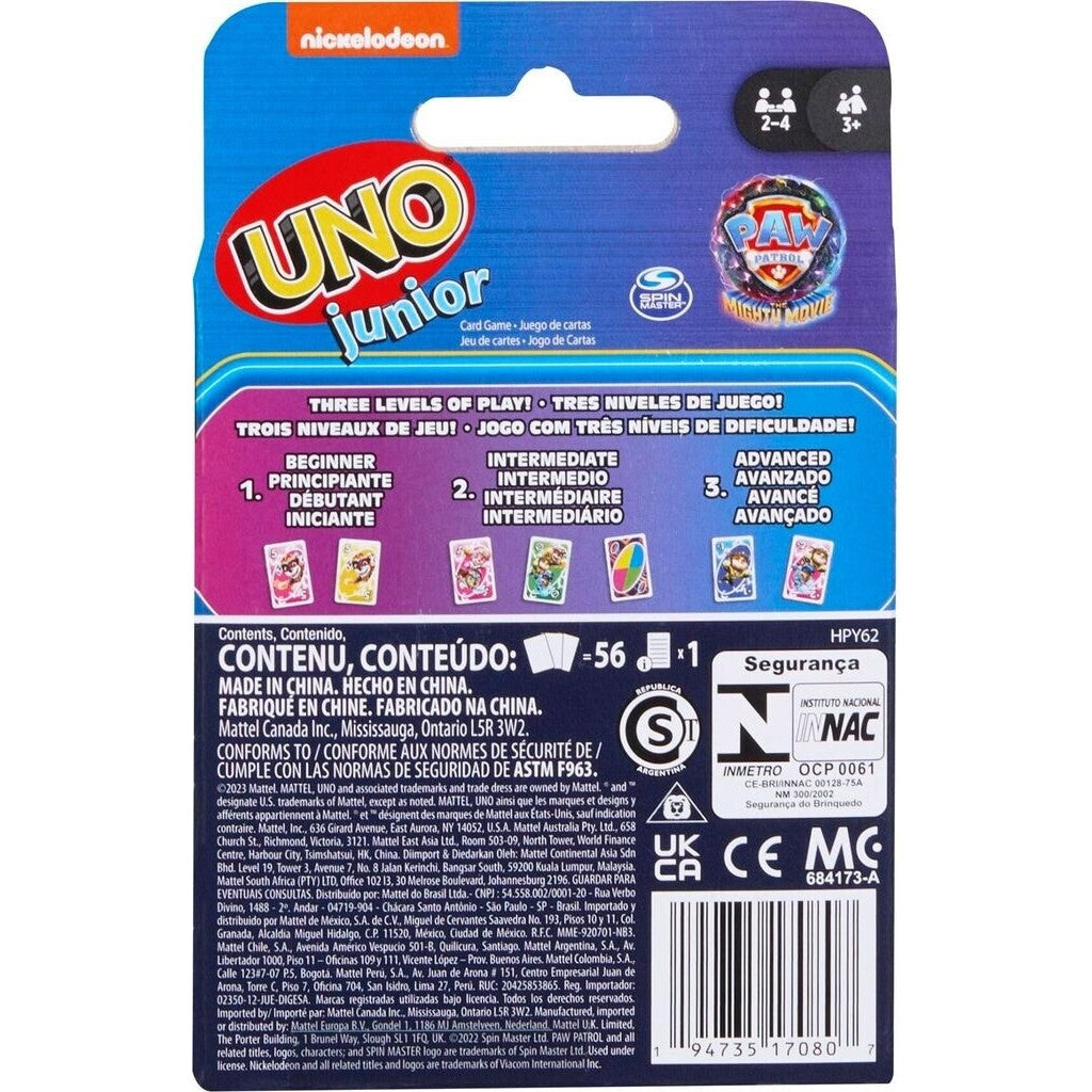 Mattel UNO Junior Paw Patrol - Kartenspiel