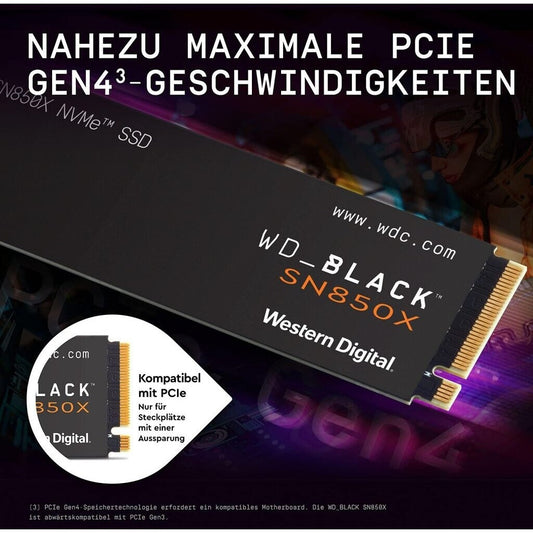 WD_BLACK Western Digital Black SN850X - 2 TB - M.2 - 7300 MB/s
