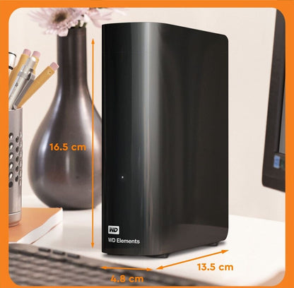 WD Elements WDBWLG0180HBK-EESN - 18 TB - 2.0/3.2 Gen 1 (3.1 Gen 1) - Schwarz