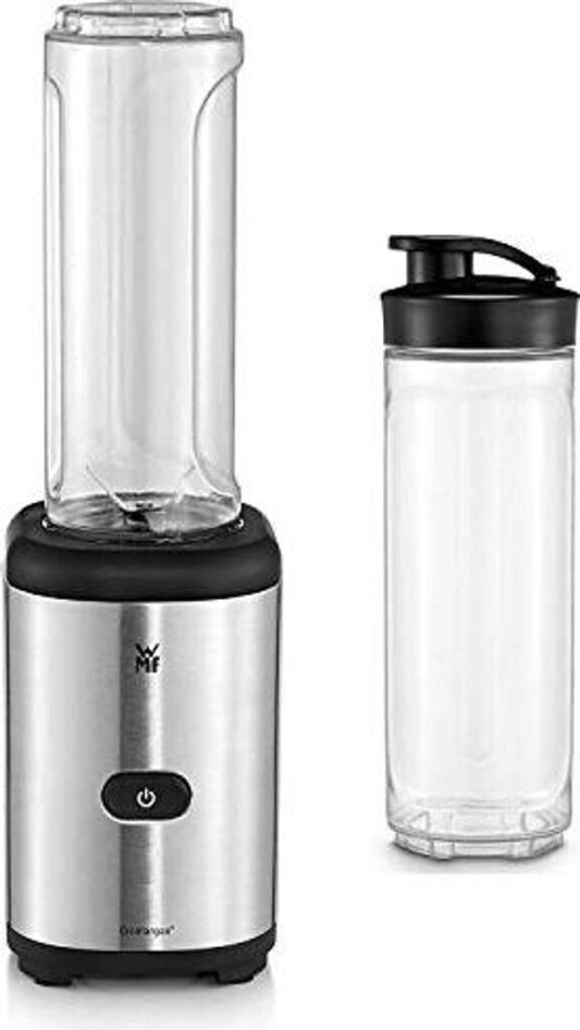 WMF Kult X Mix & Go Mini Smoothie Maker, Standmixer, Blender elektrisch, Shake Mixer 300 Watt Leistung, Tritan-Kunststoff Flasche 600ml