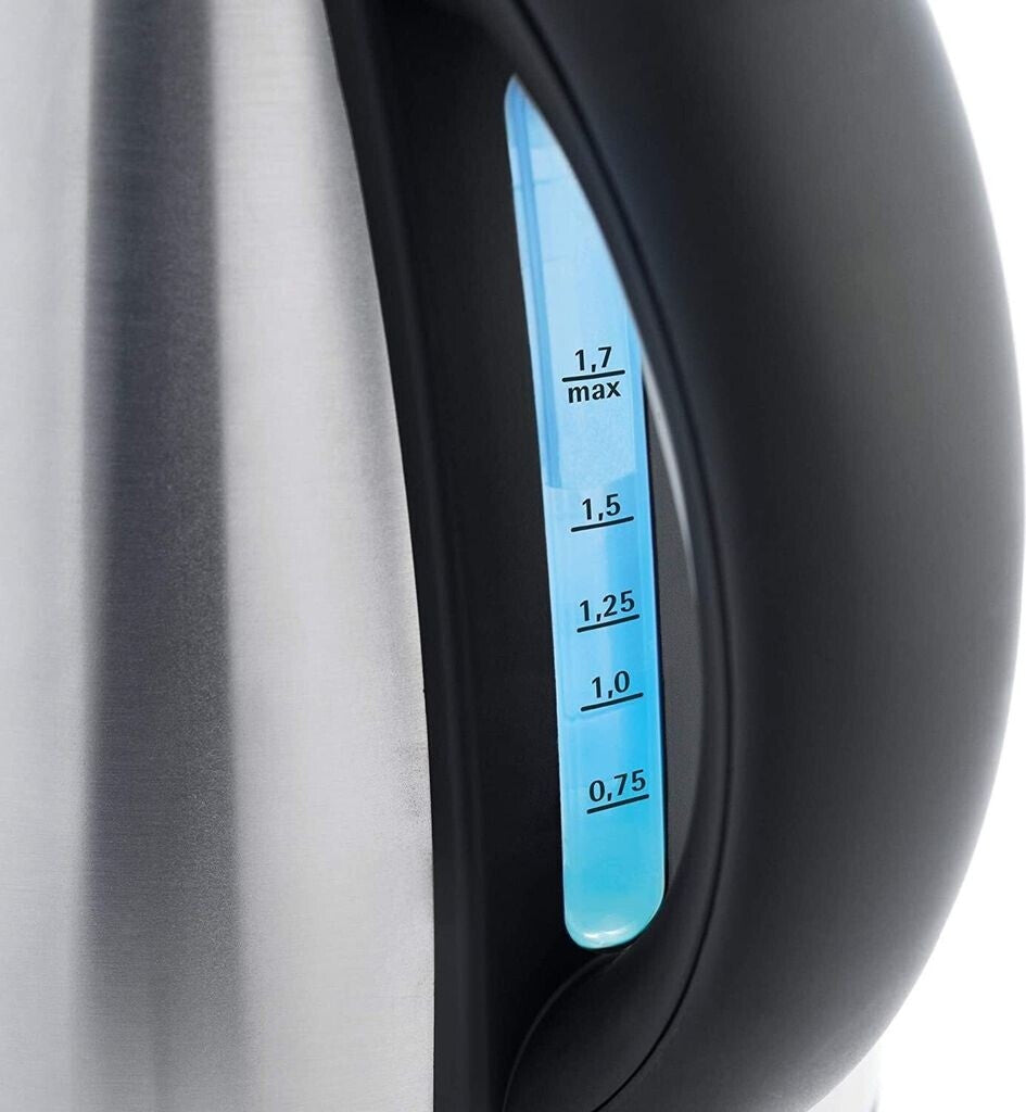 WMF Stelio 0413020012 - 1,7 l - 2400 W - Schwarz - Edelstahl - Edelstahl - Kunststoff - Wasserstandsanzeige - Überhitzungsschutz