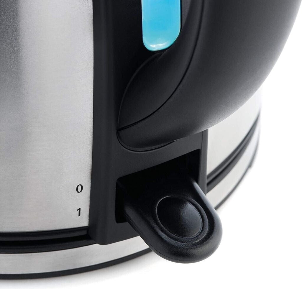 WMF Stelio 0413020012 - 1,7 l - 2400 W - Schwarz - Edelstahl - Edelstahl - Kunststoff - Wasserstandsanzeige - Überhitzungsschutz