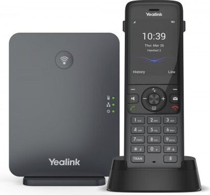 Yealink W78P - IP-Telefon - Schwarz - Kabelloses Mobilteil - Tisch/Wand - 50 m - 300 m