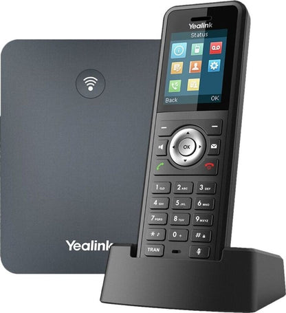 Yealink W79P - IP-Mobiltelefon - Schwarz - Kabelloses Mobilteil - Tisch/Wand - 50 m - 300 m
