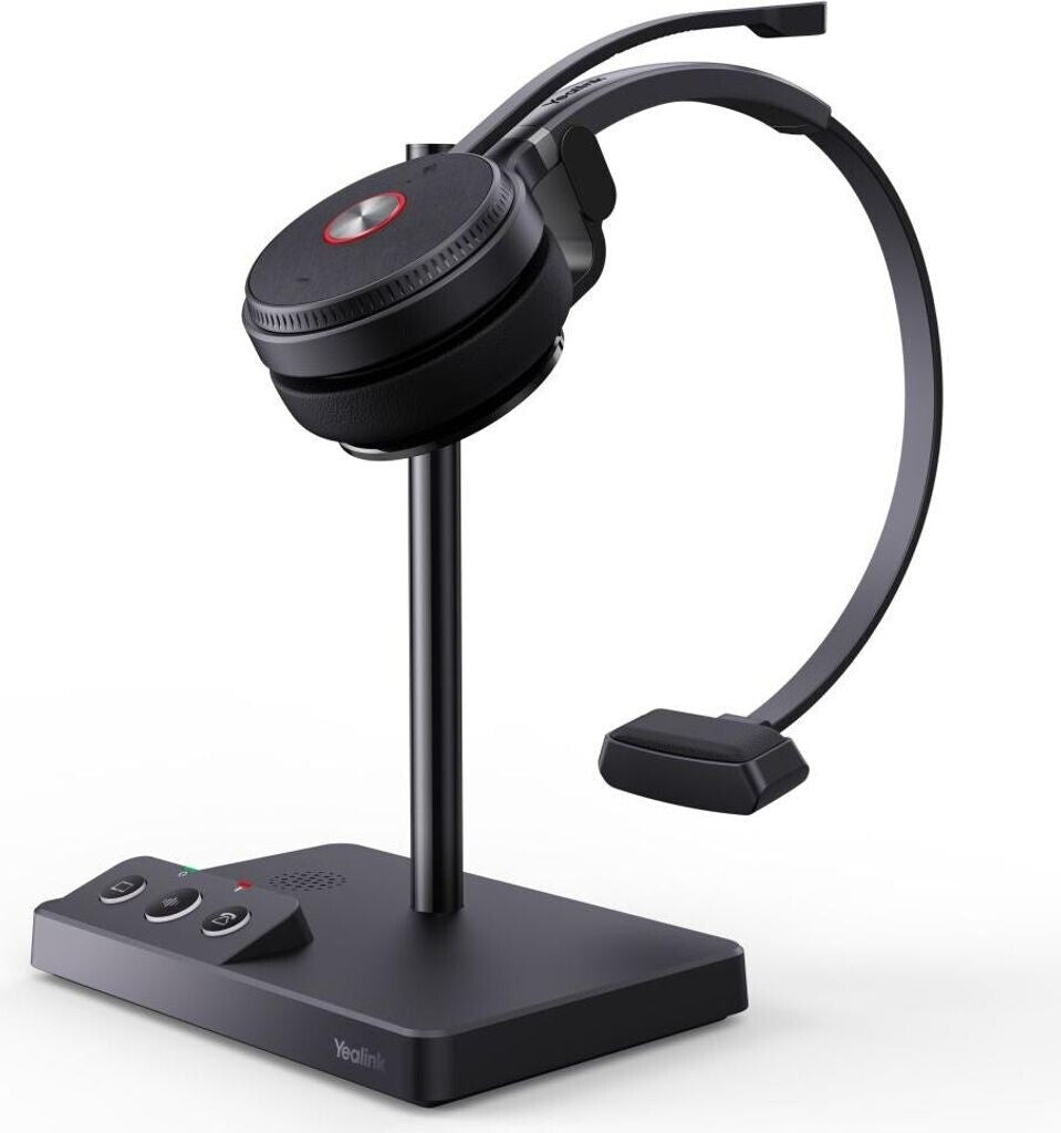 Yealink WH62 Mono UC Headset - Kabellos - Büro/Callcenter - 20 - 20000 Hz - 80 g - Kopfhörer - Schwarz